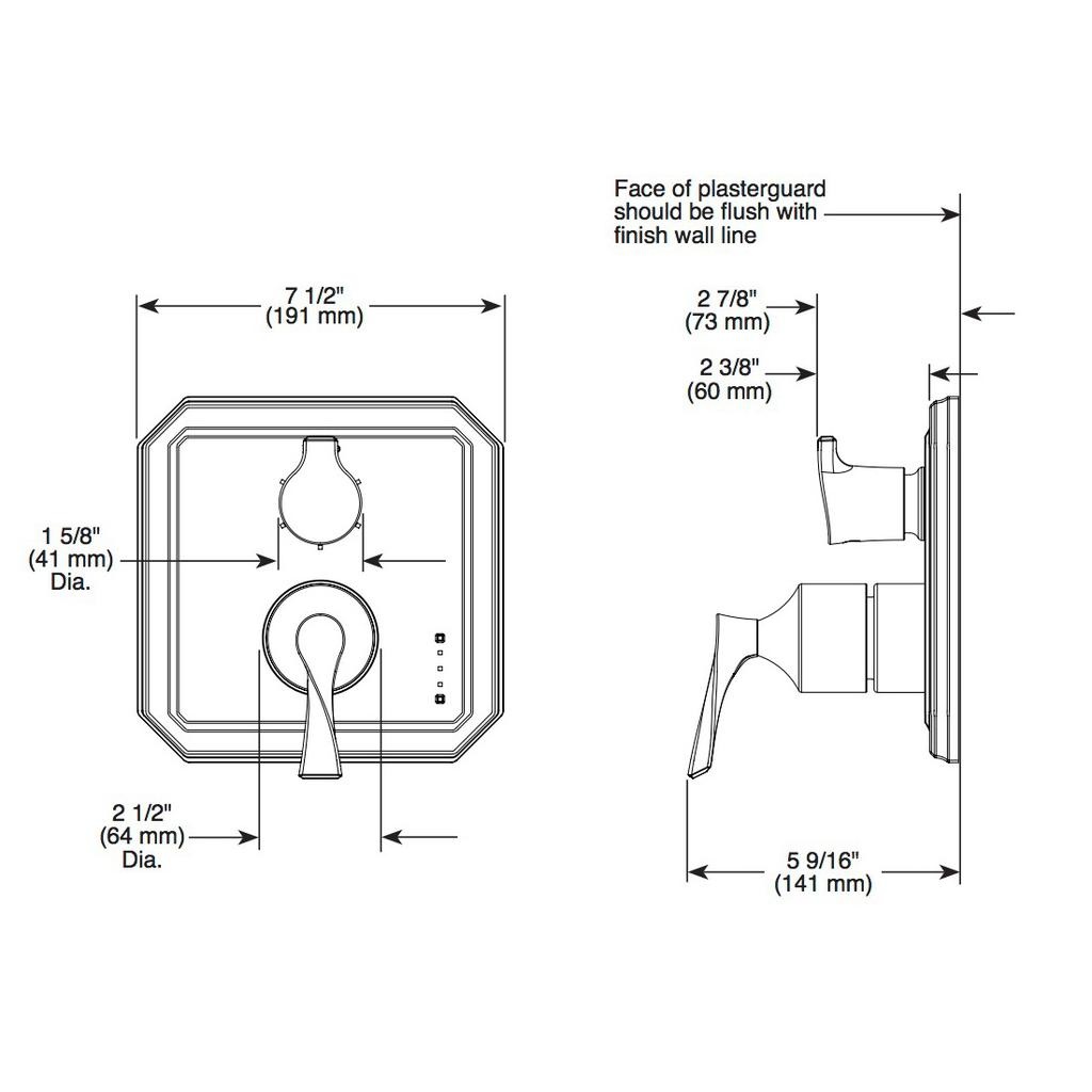 Brizo T75P530 Virage Pressure Balance Valve 3 Function Diverter Trim Luxe Gold 2