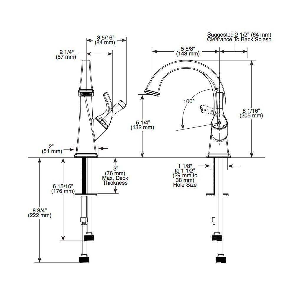 Brizo 65030LF Virage Single Handle Lavatory Brushed Nickel 2