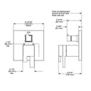 Brizo T75580 Siderna Tempassure Thermostatic Valve 3 Function Diverter Chrome 2