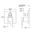 Brizo T75P680 Siderna Pressure Balance Valve 6 Function Diverter Trim Brushed Nickel 2