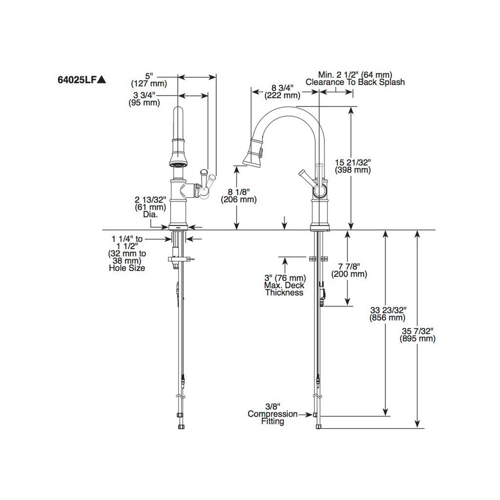 Brizo 64025LF Artesso Pull Down Kitchen Faucet Luxe Gold 2