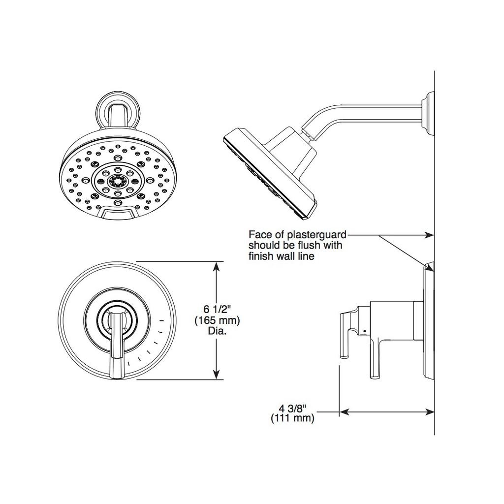 Brizo T60298-SL Levoir Tempassure Thermostatic Shower Only Luxe Steel 2