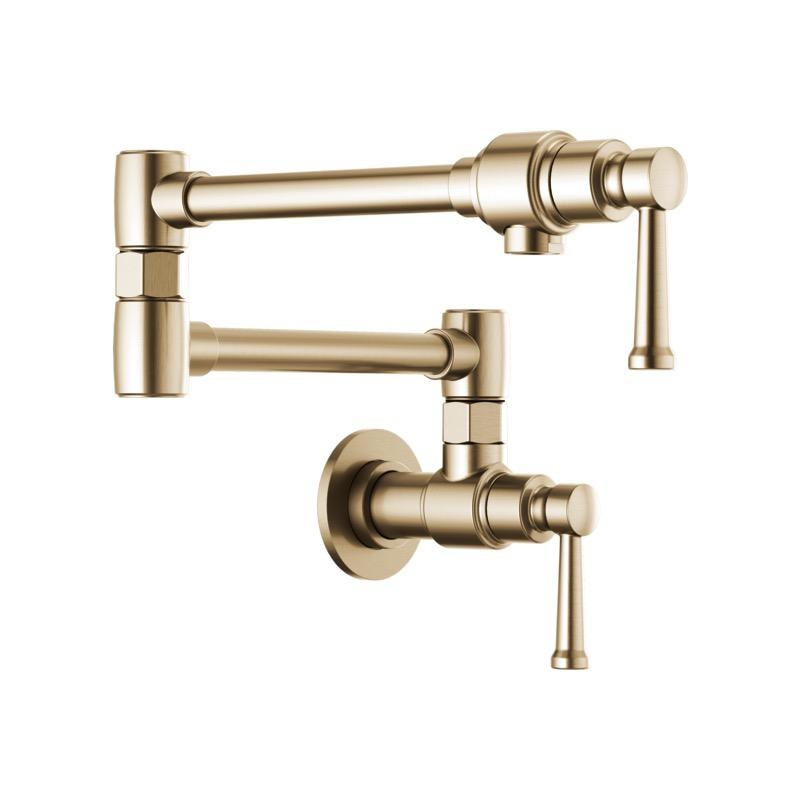 Brizo 62825LF-GL Artesso Wall Mount Pot Filler Luxe Gold 1