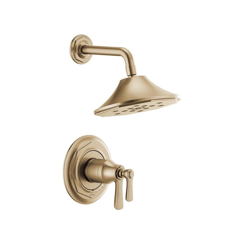 Brizo T60261-GL Rook Tempassure Thermostatic Shower Trim Luxe Gold 1