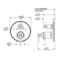 Brizo T75676 Invari Tempassure Thermostatic Valve 6 Function Diverter Luxe Steel 2