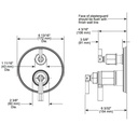 Brizo T75576 Invari Tempassure Thermostatic Valve 3 Function Diverter Polished Gold 2