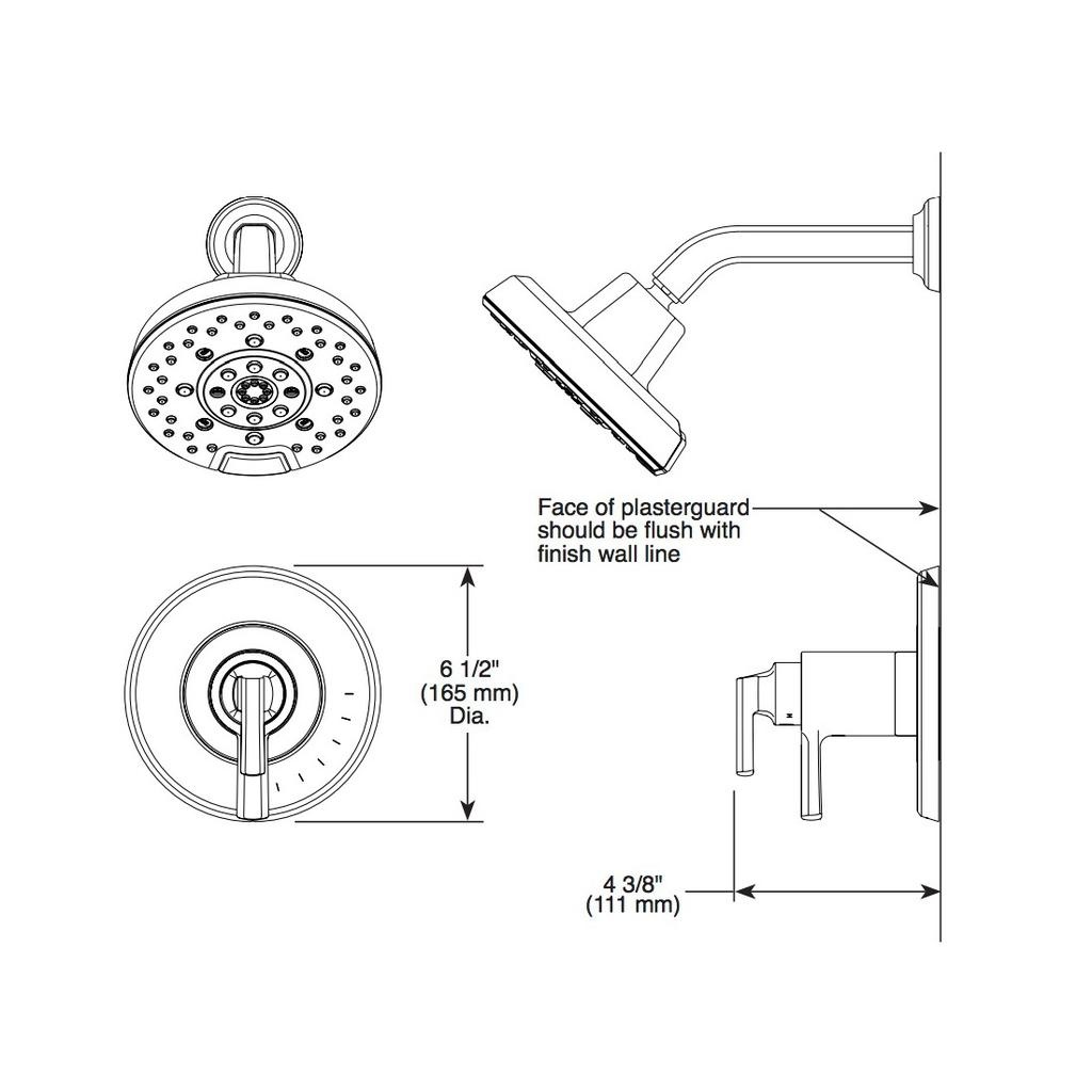 Brizo T60098 Levoir Tempassure Thermostatic Valve Trim Luxe Nickel 2