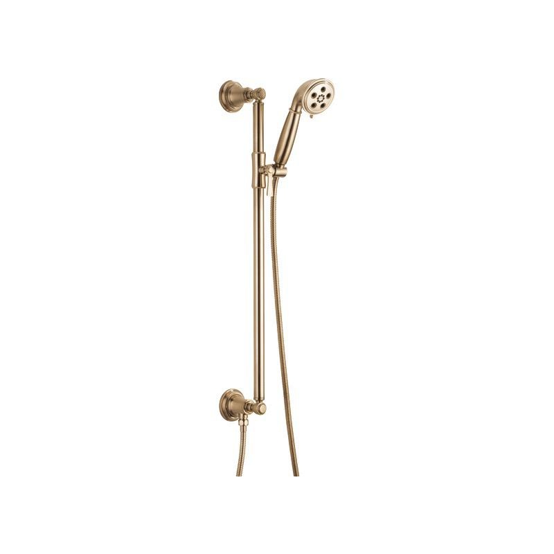 Brizo 88761 Rook Slide Bar With Handshower Luxe Gold 1