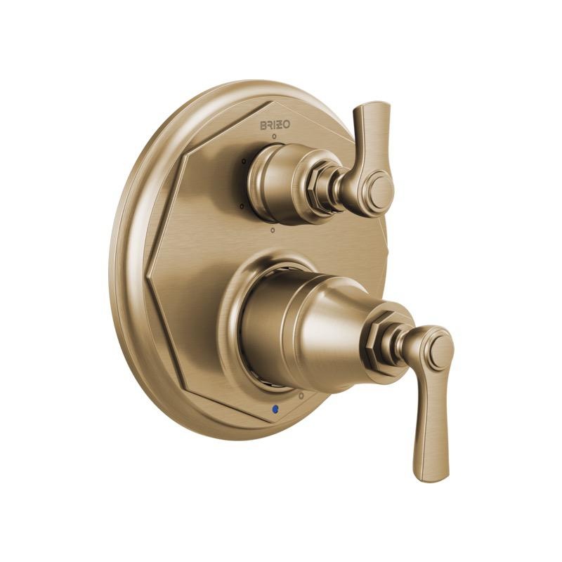 Brizo T75P660 Rook Pressure Balance Valve 6 Function Diverter Trim Luxe Gold 1