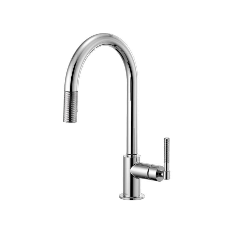 Brizo 63043LF Litze Arc Spout Pull Down Knurled Handle Chrome 1