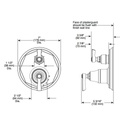 Brizo T75P560 Rook Pressure Balance Valve 3 Function Diverter Trim Polished Nickel 2