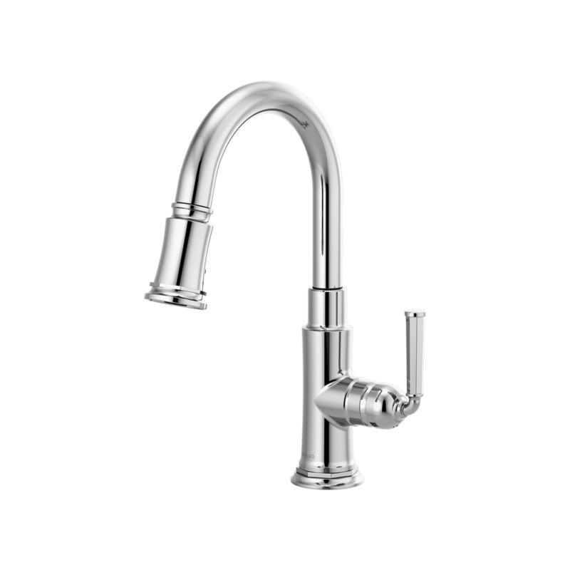 Brizo 63974LF Rook Single Handle Pull Down Prep Kitchen Faucet Chrome 1