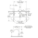 Delta 3553LF Vero Widespread Lavatory Faucet 3