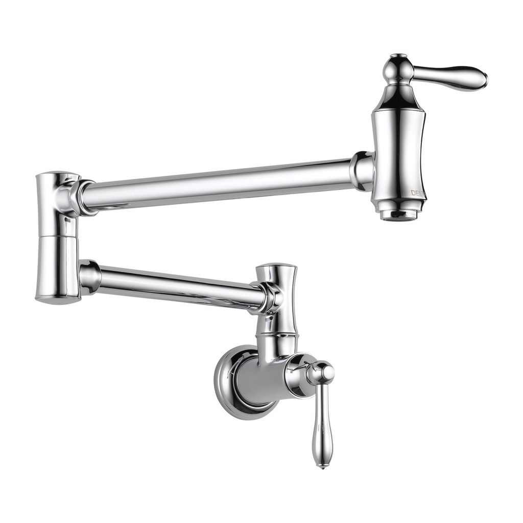 Delta 1177LF Traditional Wall Mount Pot Filler Chrome 1