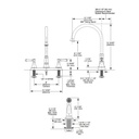 Delta 2497LF Cassidy Two Handle Kitchen Faucet With Spray Chrome 2