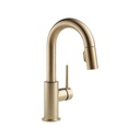 Delta 9959 Trinsic Single Handle Pull Down Bar Prep Faucet Champagne Bronze 1