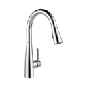 Delta 9113 Essa Single Handle Pull Down Kitchen Faucet Chrome 1