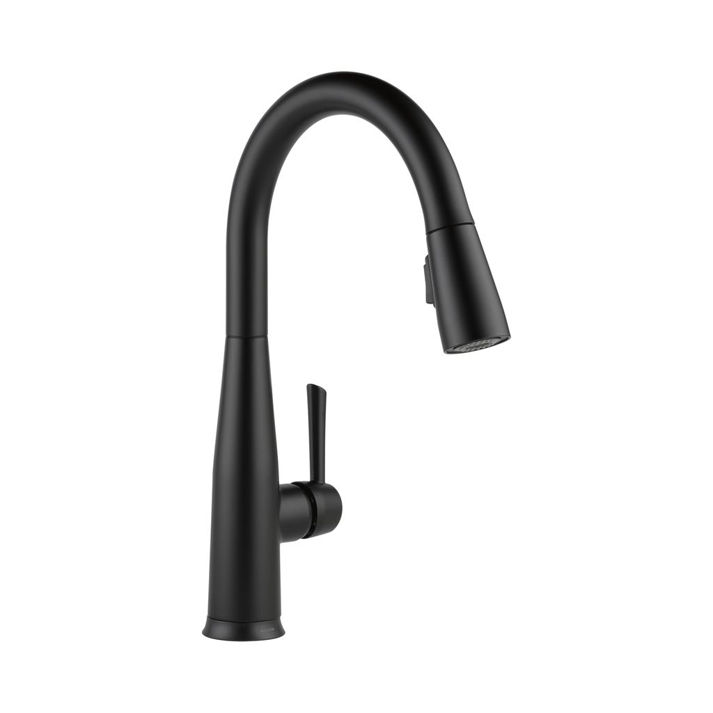 Delta 9113T Essa Single Handle Pull Down Kitchen Faucet Touch2O Matte Black 1