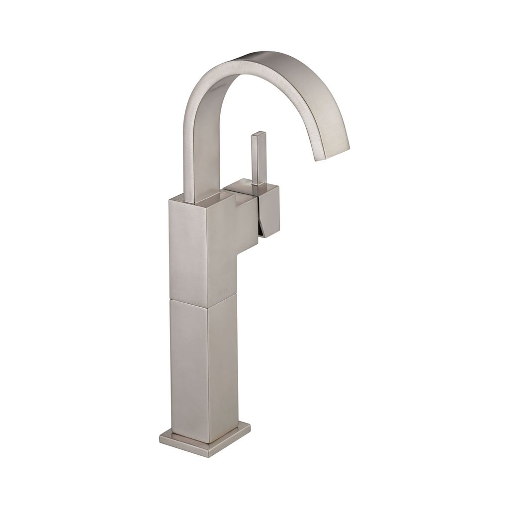 Delta 753LF Vero Single Handle Vessel Lavatory Faucet Brilliance Stainless 1