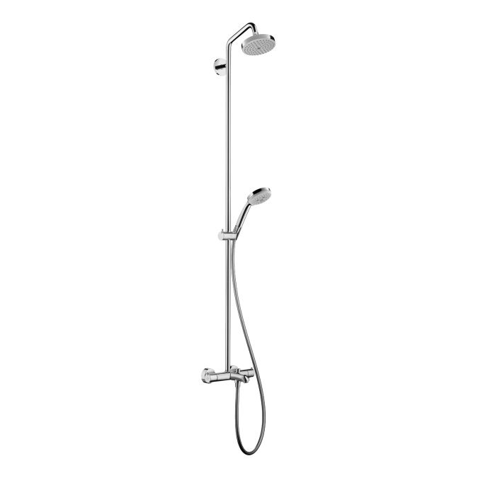 Hansgrohe 27143001 Croma Green Tub Shower Showerpipe Chrome 1