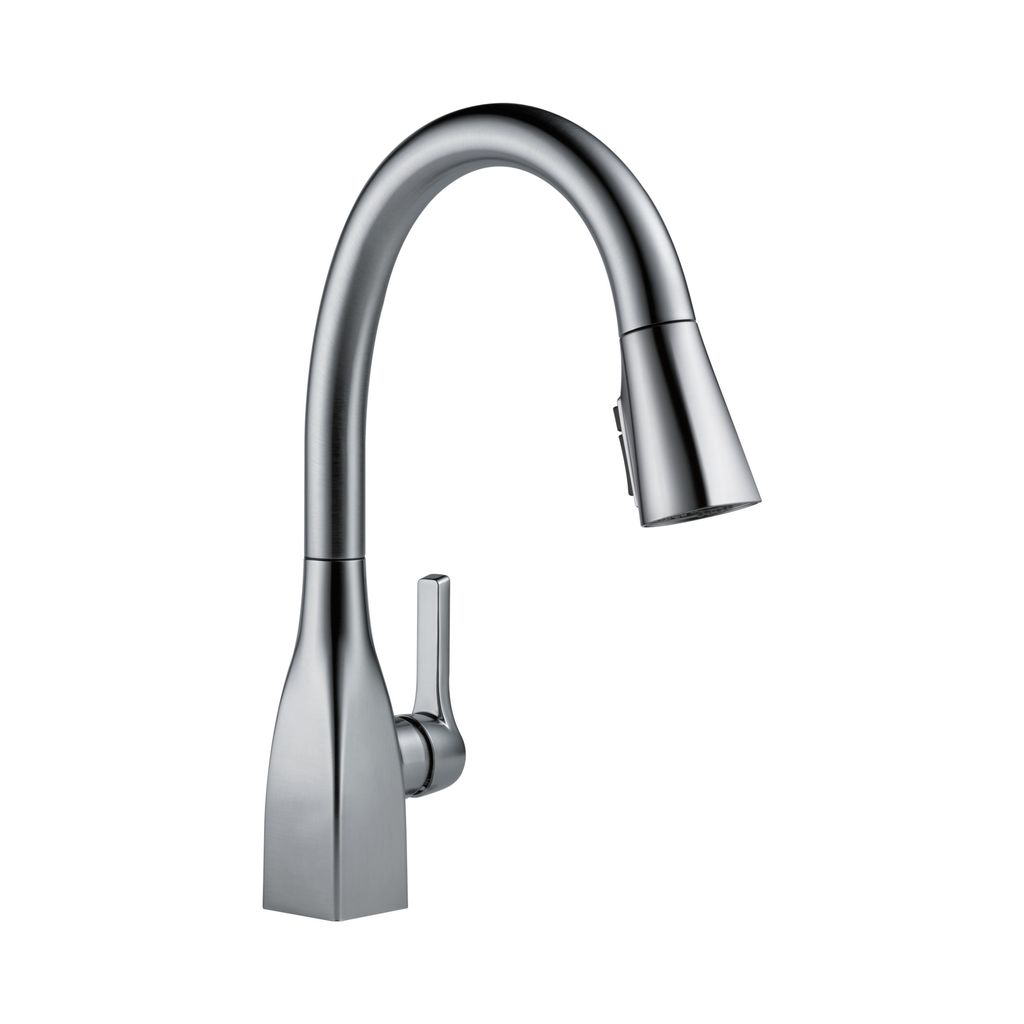 Delta 9183 Mateo Single Handle Pull Down Kitchen Faucet With ShieldSpray Arctic Stainless 1