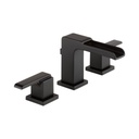 Delta 3568 Ara Two Handle Widespread Channel Lavatory Faucet Matte Black 1