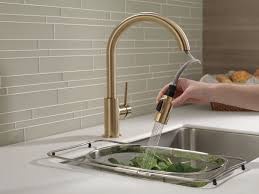 Delta 9159 Trinsic Single Handle Pull Down Kitchen Faucet Champagne Bronze 3