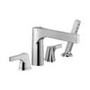 Delta T4774 Zura Roman Tub With Hand Shower Trim Chrome 1