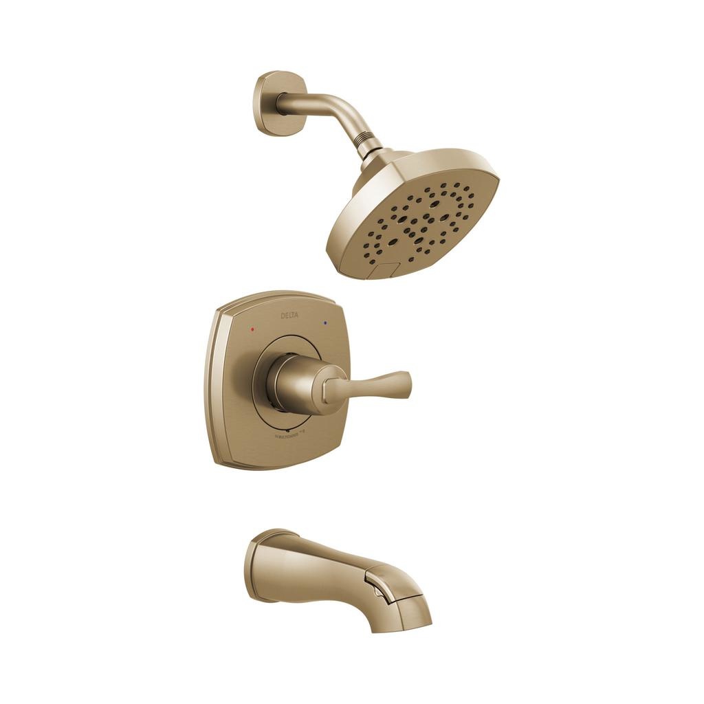 Delta Stryke T14476 14 Series Tub And Shower Champagne Bronze 1