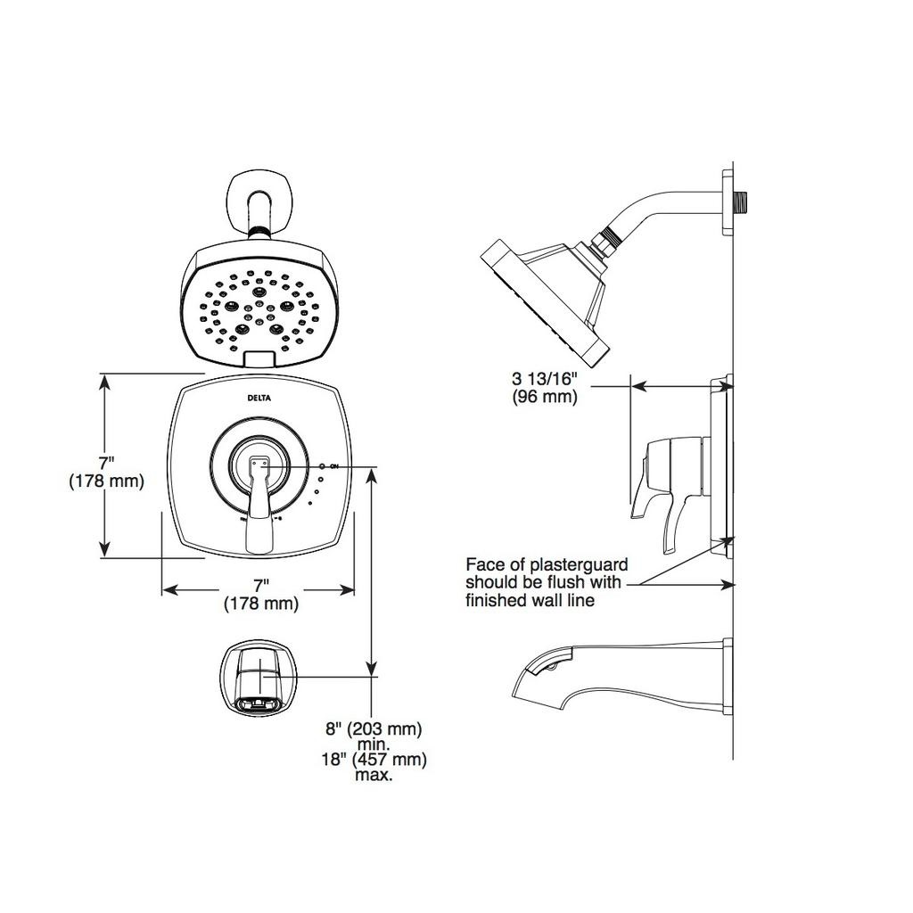 Delta T17076 Stryke 17 Series Valve Only Champagne Bronze 2