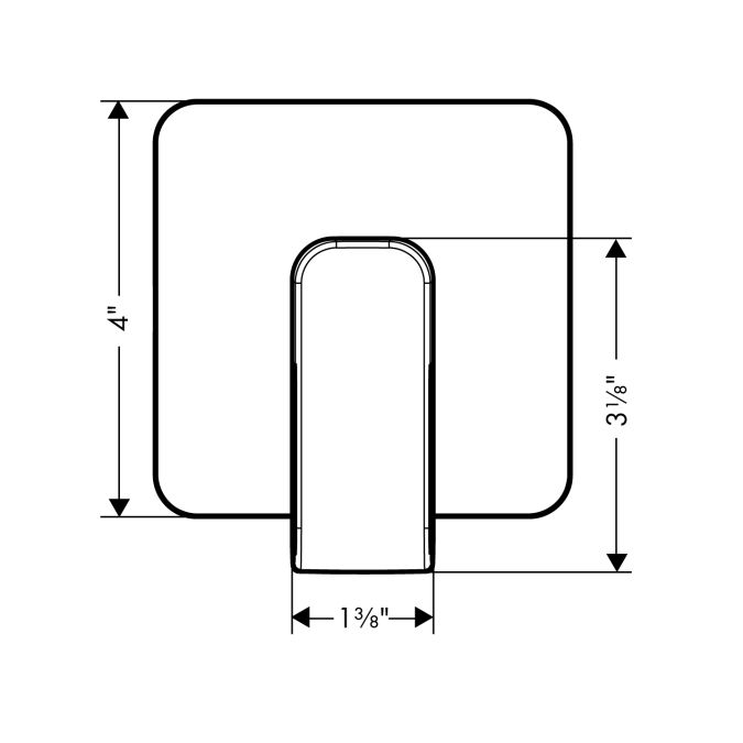 Hansgrohe 11960001 Axor Urquiola Volume Control Trim Chrome 2