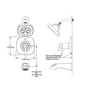 Delta T17T276 Stryke 17 Thermostatic Shower Only Chrome 2