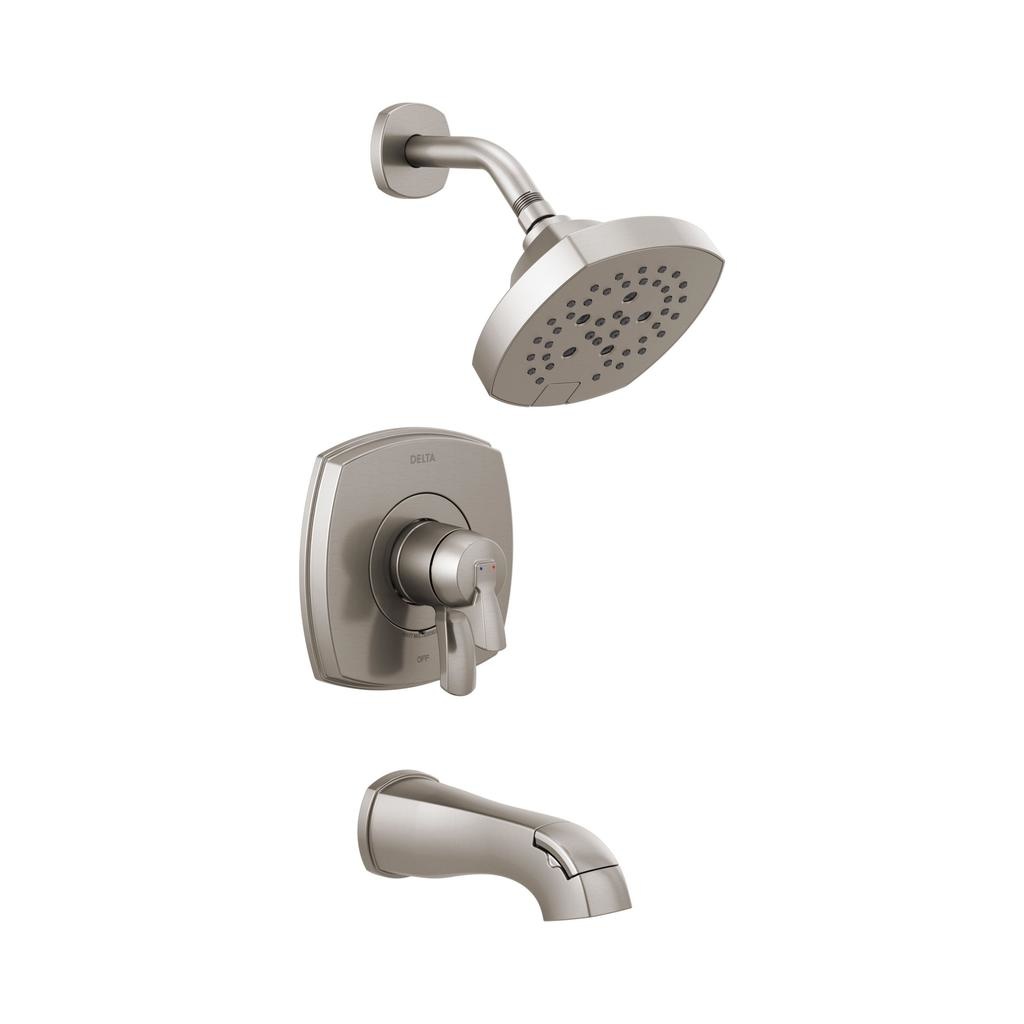 Delta T17476 Stryke 17 Series Tub And Shower Only Stainless 1