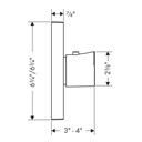 Hansgrohe 12711001 Axor Starck Organic Thermostatic Trim Chrome 2