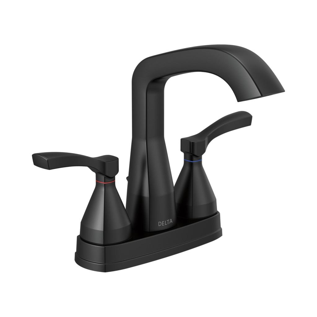 Delta 25776 Stryke Centerset Faucet Stainless Matte Black 1