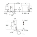 Delta T2774 Zura Roman Tub Trim Stainless 2