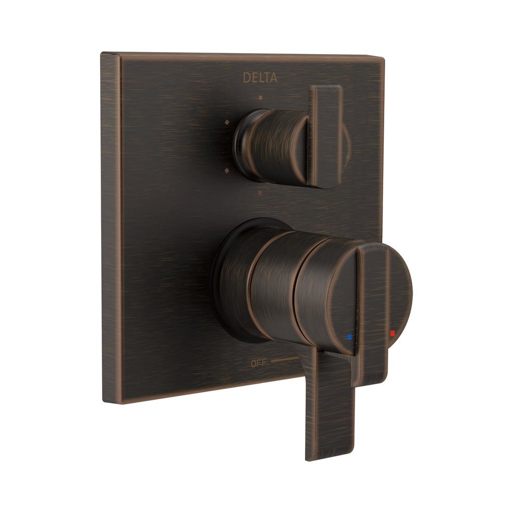 Delta T27967 Angular Modern Monitor 17 Series Valve Trim 6 Setting Integrated Diverter Venetian Bronze 1