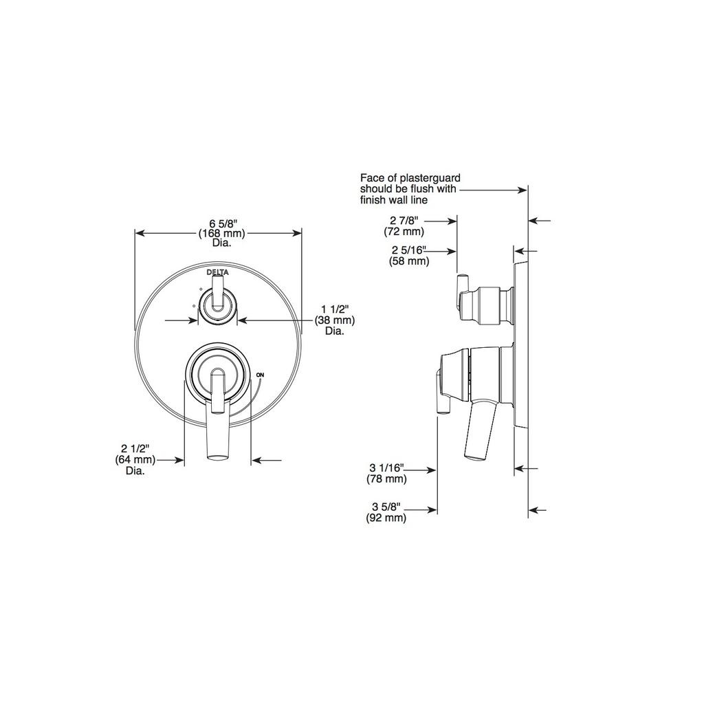 Delta T27859 MonitorR 17 Series With 3 Setting Diverter Trim Venetian Bronze 2