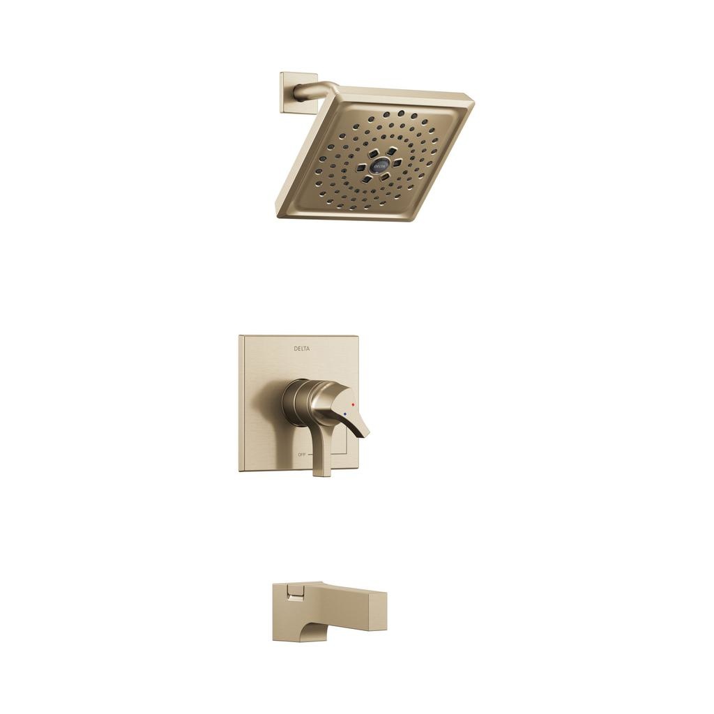 Delta T17474 Zura Monitor 17 Series H2Okinetic Tub &amp; Shower Trim Champagne Bronze 1