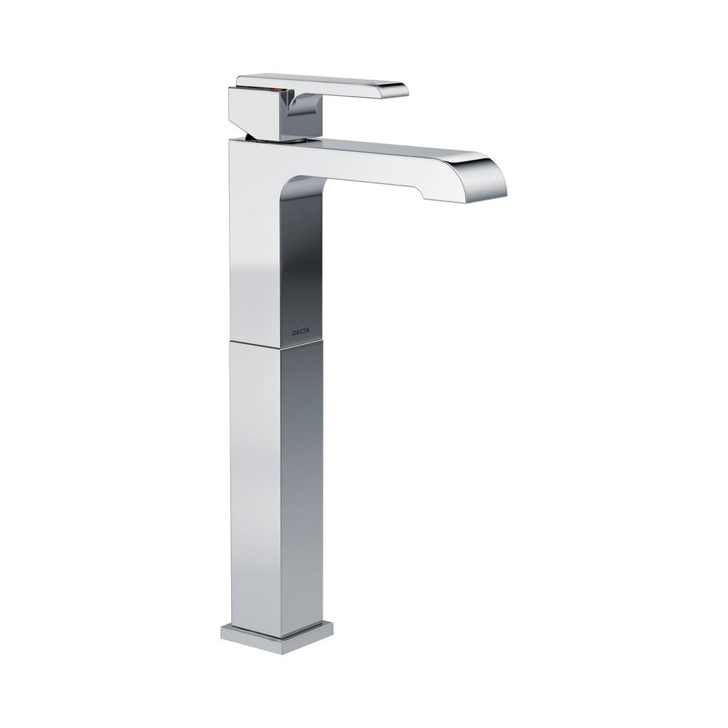 Delta 767LF Ara Single Handle Vessel Bathroom Faucet Chrome 1