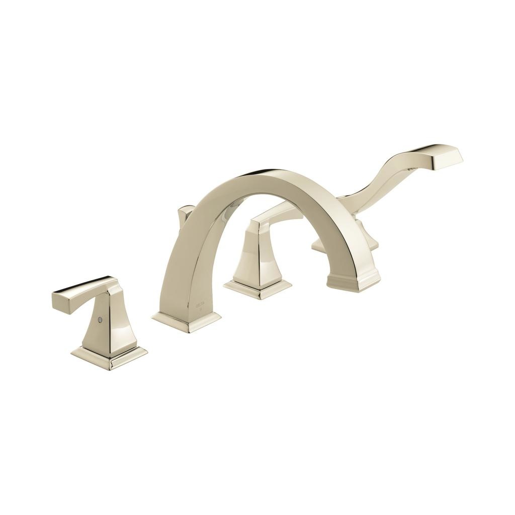 Delta T4751 Dryden Roman Tub with Hand Shower Trim Polished Nickel 1