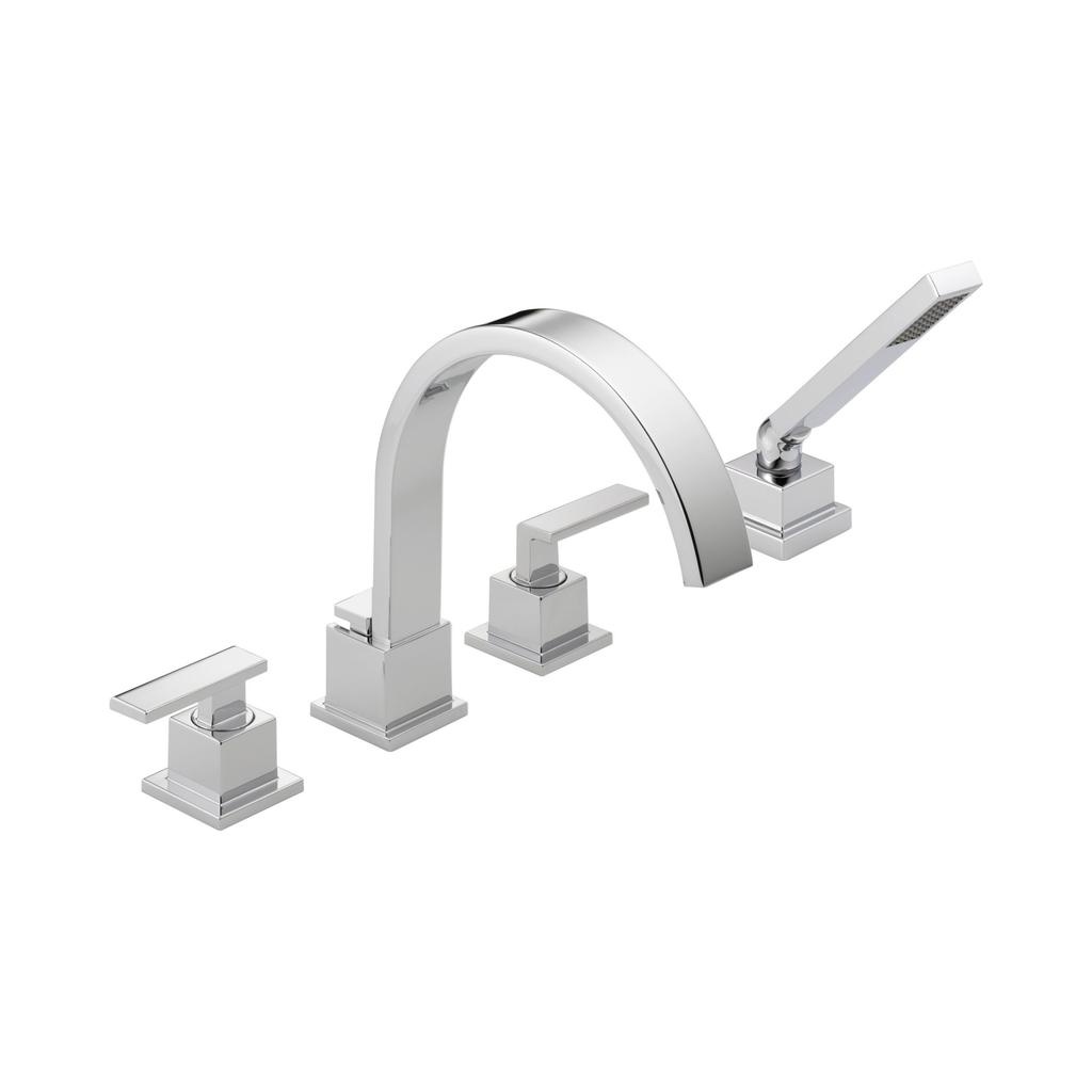 Delta T4753 Vero Roman Tub Trim with Hand Shower Chrome 1