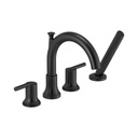 Delta T4759 Trinsic Roman Tub with Hand Shower Trim Matte Black 1