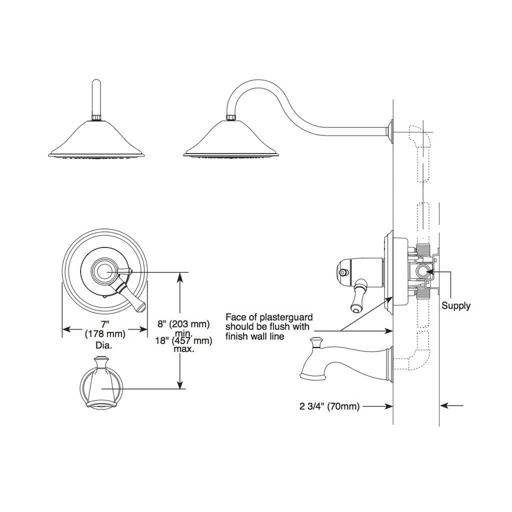 Delta T17T097 Cassidy TempAssure 17T Series Valve Only Trim Chrome 2