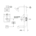 Delta T17067 Ara Monitor 17 Series Valve Only Trim Chrome 2