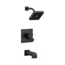 Delta T17467 Ara Monitor 17 Series H2Okinetic Tub And Shower Trim Matte Black 1