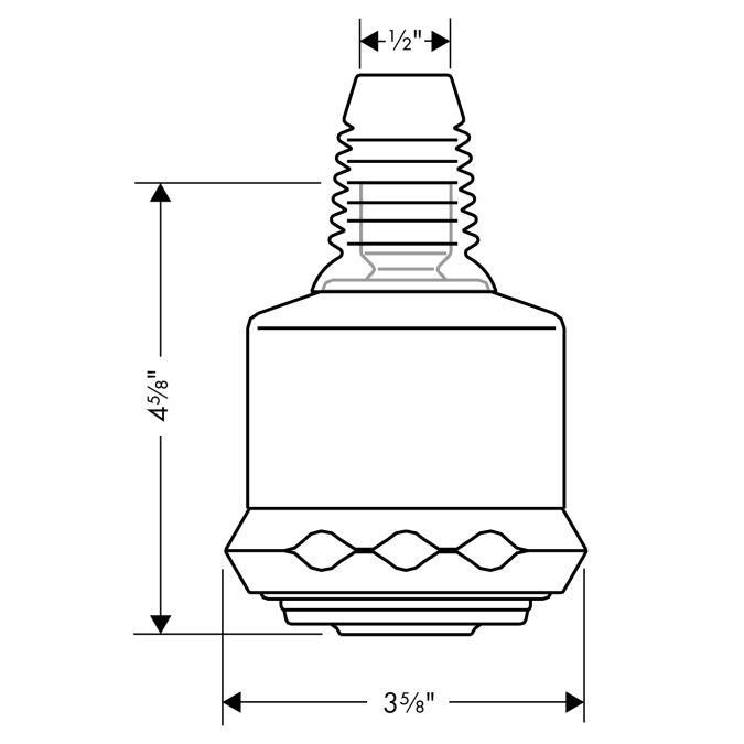 Hansgrohe 28496001 Clubmaster 3 Jet Showerhead Chrome 2