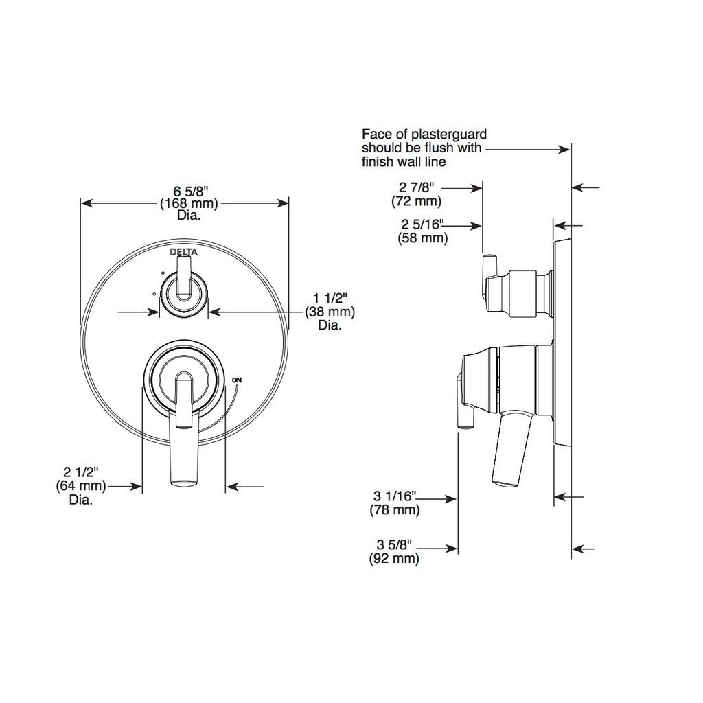 Delta T27959 MonitorR 17 Series With 6 Setting Diverter Trim Stainless 2