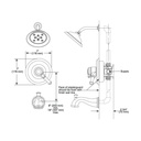 Delta T17097 Cassidy Monitor 17 Series Valve Only Trim Chrome 2