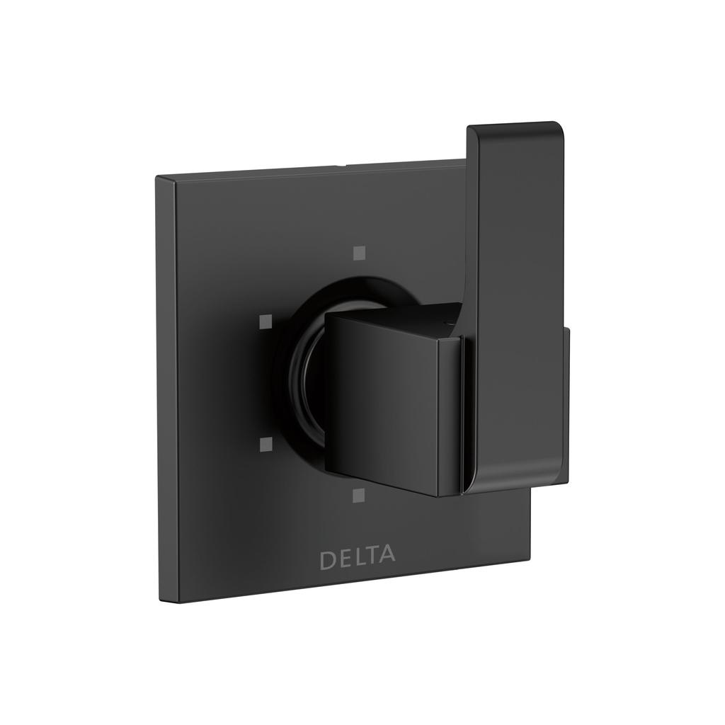 Delta T11967 Ara 6 Setting 3 Port Diverter Trim Matte Black 1